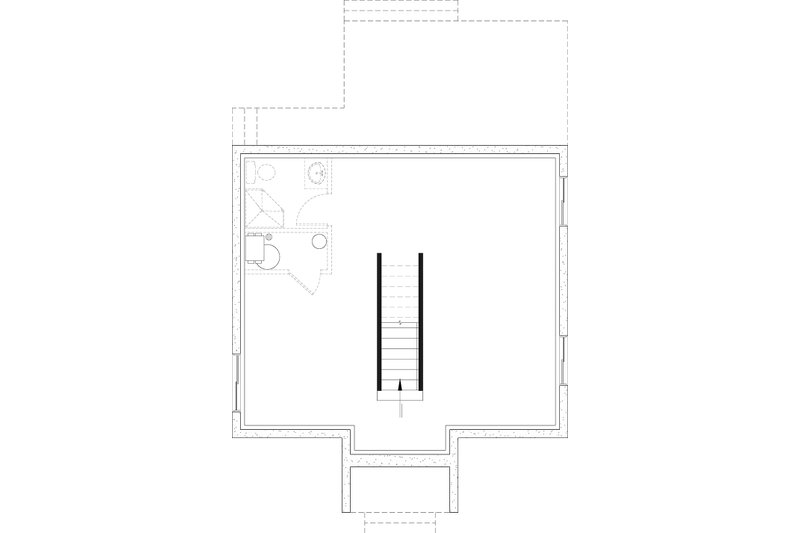 Home Plan - Floor Plan - Lower Floor for Traditional House Plan #23-608 - 3 bed, 1.5 bath