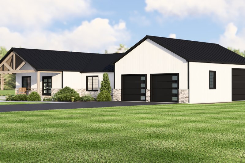 Architectural House Design - Exterior - Other Elevation 1 for Farmhouse House Plan #1064-441 - 3 bed, 2 bath