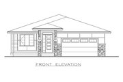 Prairie Style House Plan - 2 Beds 2 Baths 1391 Sq/Ft Plan #1100-17 