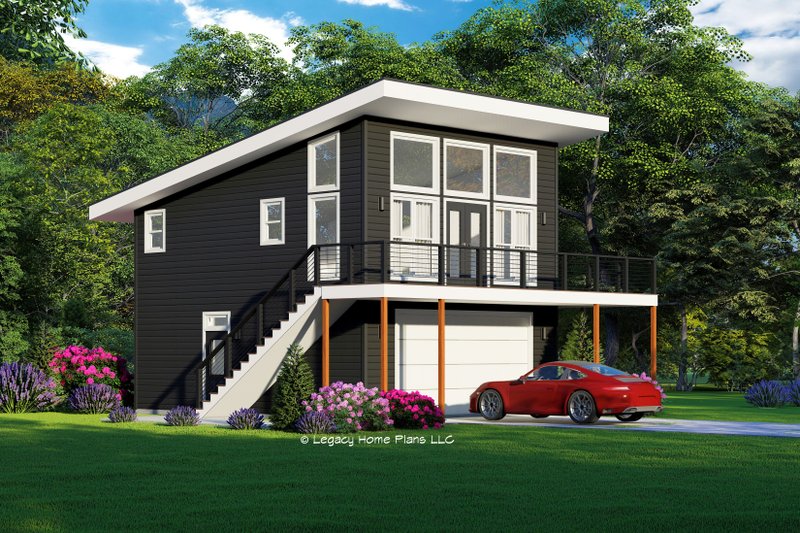 Architectural House Design - Contemporary Exterior - Front Elevation Plan #932-749