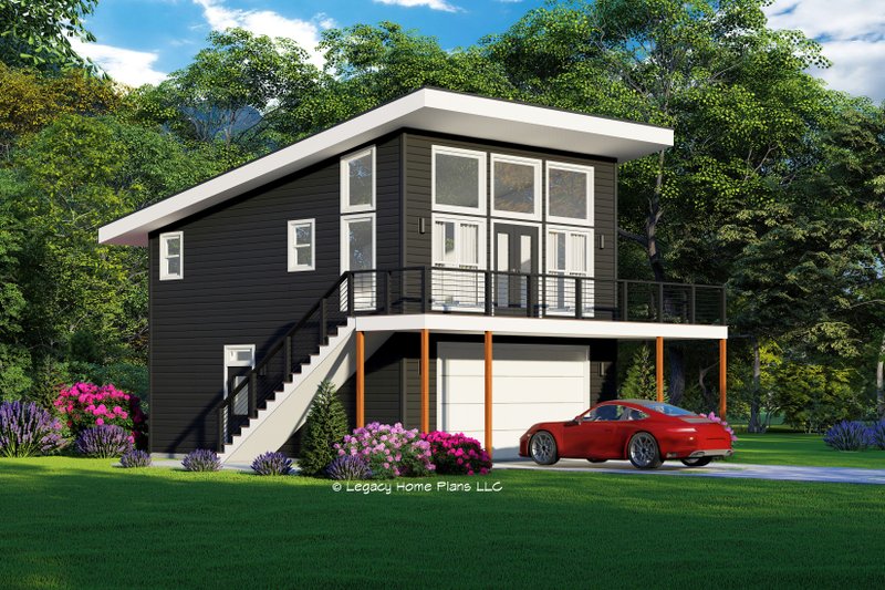 Home Plan - Contemporary Exterior - Front Elevation Plan #932-749