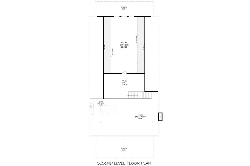 House Design - Floor Plan - Upper Floor for Country House Plan #932-1182 - 4 bed, 3 bath