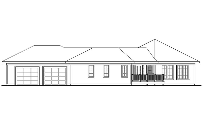 Home Plan - Exterior - Other Elevation 1 for Ranch House Plan #124-536 - 2 bed, 2 bath