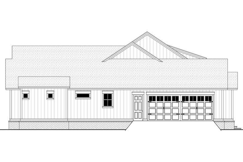Architectural House Design - Exterior - Other Elevation 1 for Farmhouse House Plan #430-197 - 4 bed, 3.5 bath