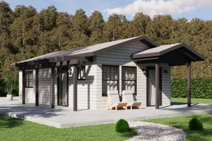 Home Plan - Ranch Exterior - Front Elevation Plan #1106-125