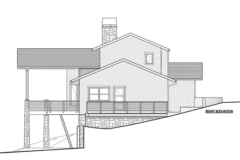 Architectural House Design - Right Side Elevation