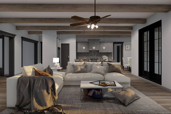 Interior - Family Room 2 for European House Plan #923-437 - 3 bed, 3.5 bath
