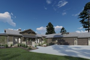 Ranch Exterior - Front Elevation Plan #1069-34