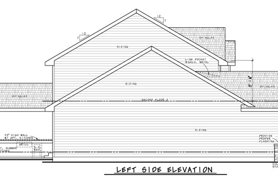 Exterior - Other Elevation for Traditional House Plan #20-2403 - 4 bed, 3 bath