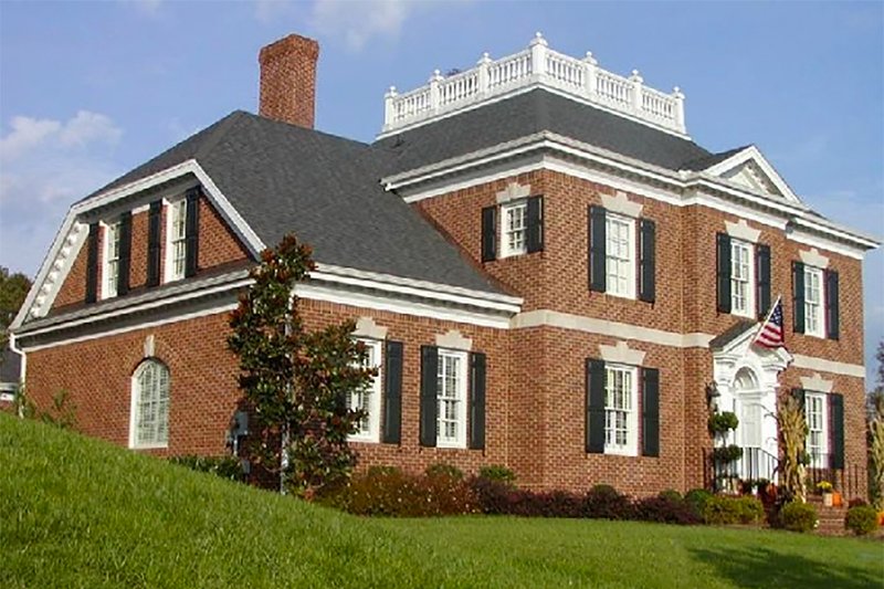 Architectural House Design - Exterior - Front Elevation for Colonial House Plan #137-108 - 4 bed, 3 bath