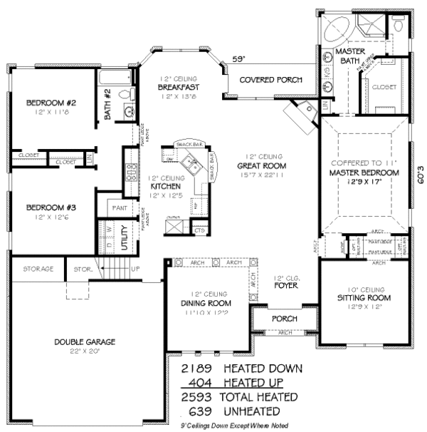 European Floor Plan - Main Floor Plan #424-311