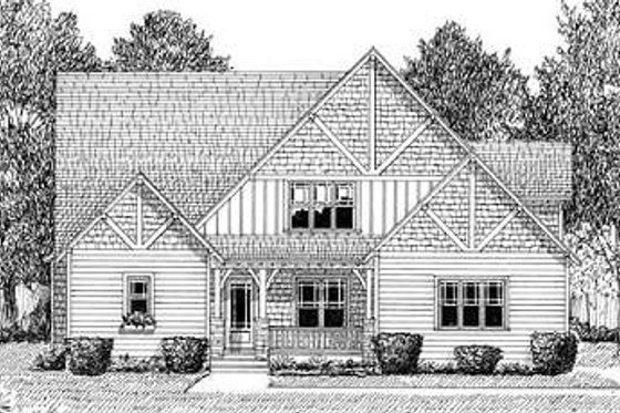 Exterior - Other Elevation 1 for Craftsman House Plan #413-138 - 4 bed, 3.5 bath
