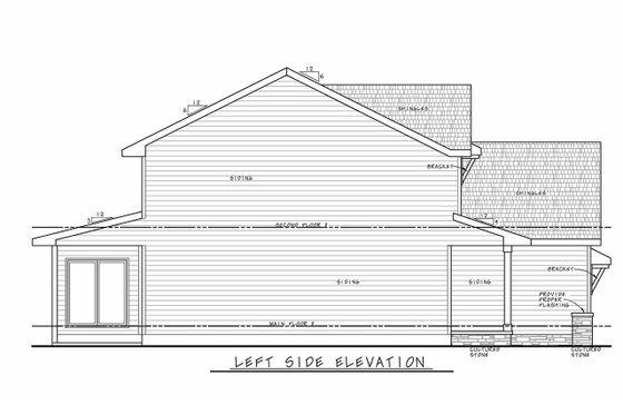 Exterior - Other Elevation for Traditional House Plan #20-2397 - 3 bed, 2.5 bath