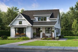 Farmhouse Exterior - Front Elevation Plan #51-1251