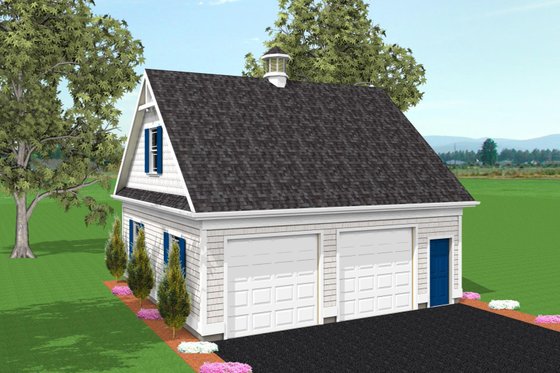 Exterior - Front Elevation for Colonial House Plan #75-194, 0 bath
