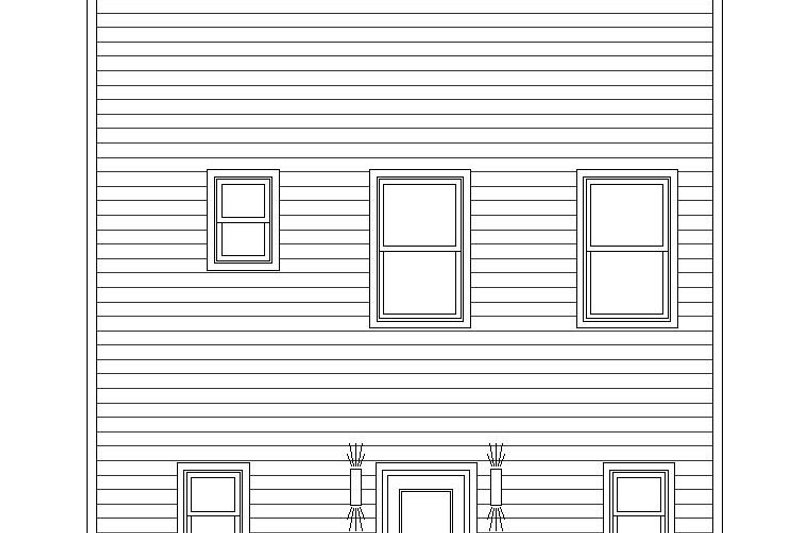 Home Plan - Exterior - Rear Elevation for Contemporary House Plan #932-324 - 2 bed, 2.5 bath