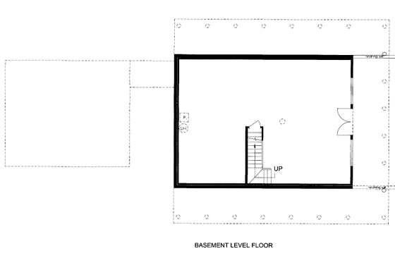 Floor Plan - Lower Floor for Bungalow House Plan #117-729 - 4 bed, 3.5 bath