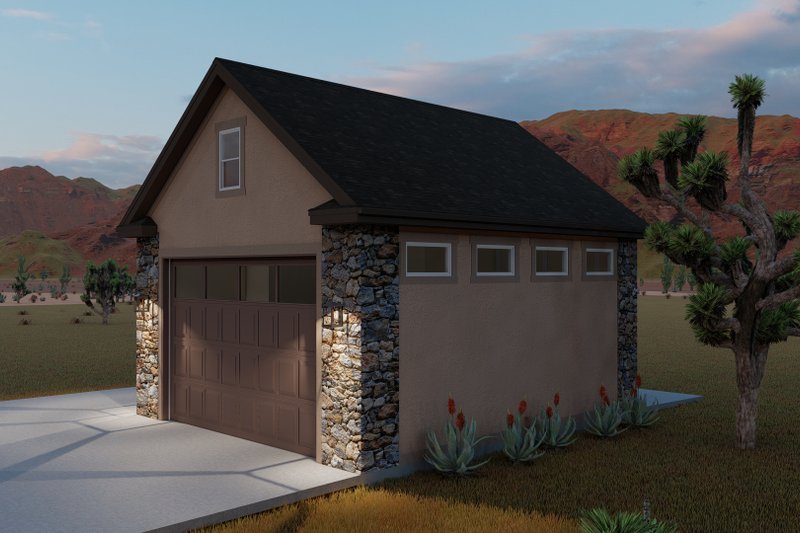 Architectural House Design - Exterior - Front Elevation 3 for Country House Plan #1060-90, 0 bath