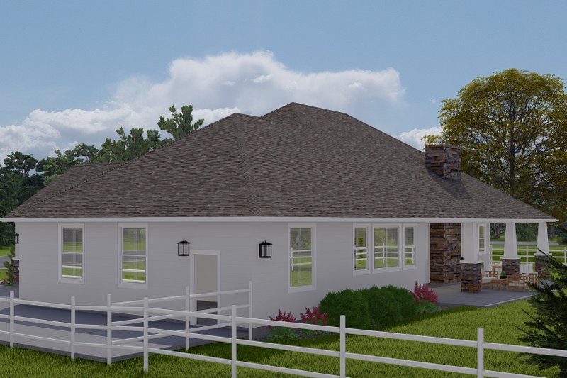 House Plan Design - Exterior - Rear Elevation for Traditional House Plan #1060-141 - 3 bed, 2.5 bath