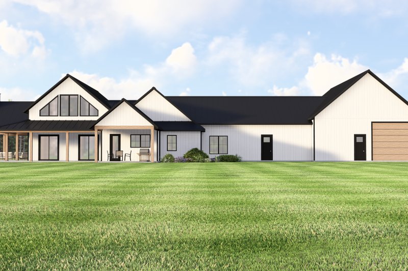 House Plan Design - Exterior - Rear Elevation 2 for Barndominium House Plan #1064-430 - 3 bed, 2.5 bath