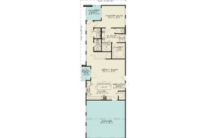 Floor Plan - Main Floor for Modern House Plan #1095-3 - 3 bed, 2.5 bath