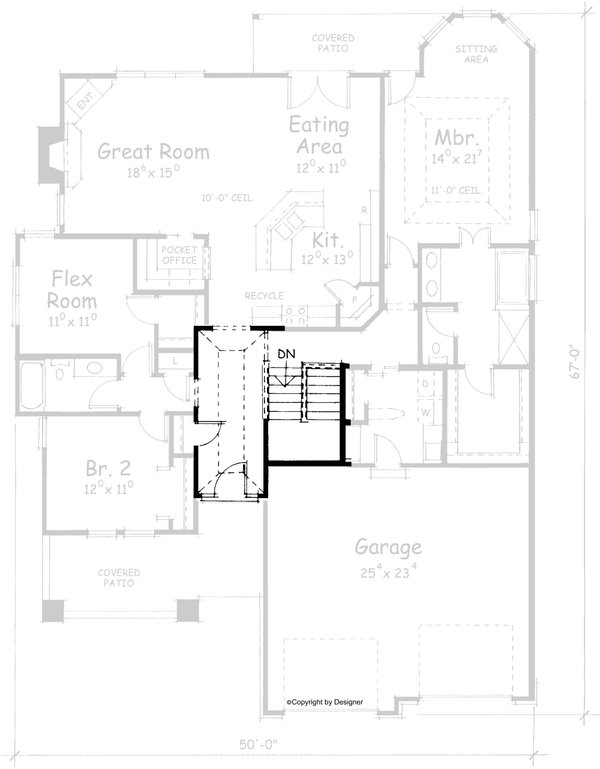 Home Plan - Bungalow Floor Plan - Other Floor Plan #20-1610