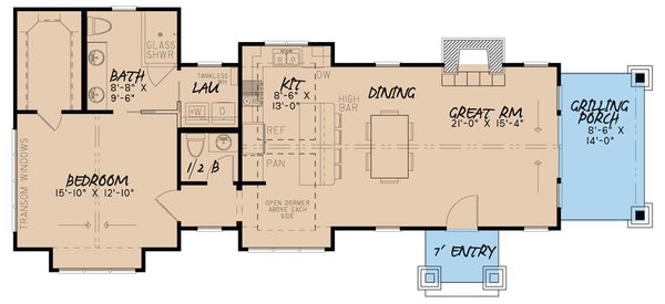 Home Plan - Modern Floor Plan - Main Floor Plan #923-218