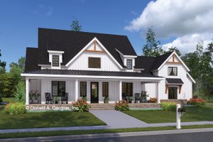 Farmhouse Exterior - Front Elevation Plan #929-1192