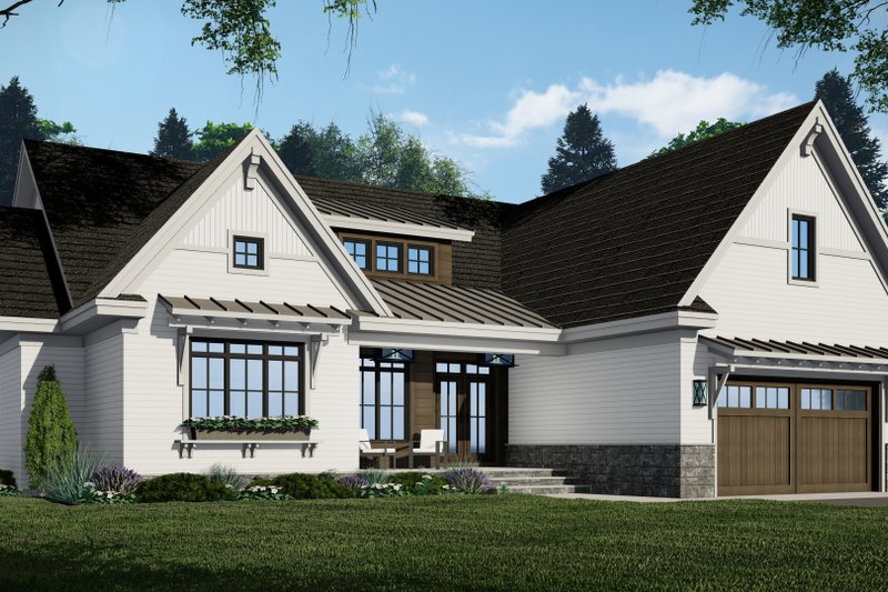 Dream House Plan - Exterior - Front Elevation 5 for Farmhouse House Plan #51-1237 - 3 bed, 2.5 bath