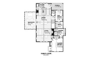 Cottage style house plan Country designed floor plan