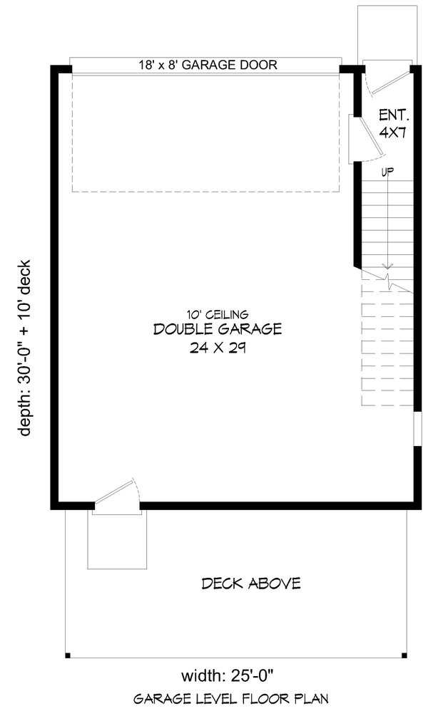 House Blueprint - Southern Floor Plan - Lower Floor Plan #932-1398