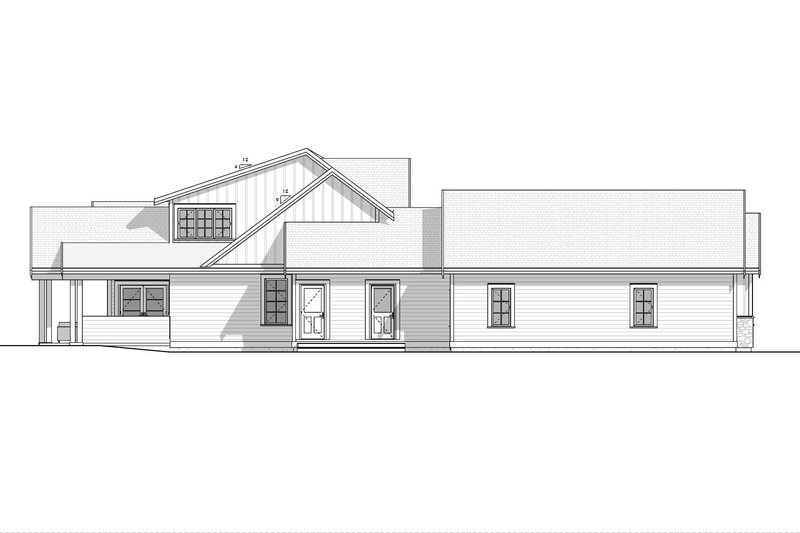 House Design - Exterior - Other Elevation 1 for Farmhouse House Plan #1086-24 - 4 bed, 3.5 bath