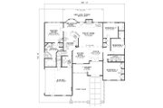 European Style House Plan - 4 Beds 2 Baths 2135 Sq/Ft Plan #17-2296 