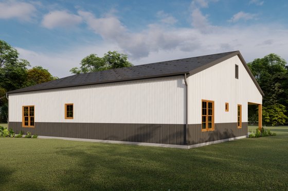 Exterior - Other Elevation 2 for Barndominium House Plan #1092-61 - 3 bed, 2 bath