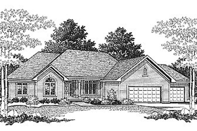 House Plan Design - Exterior - Front Elevation 3 for Traditional House Plan #70-282 - 3 bed, 2.5 bath