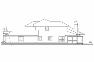 Exterior - Other Elevation 1 for Mediterranean House Plan #124-245 - 3 bed, 2.5 bath