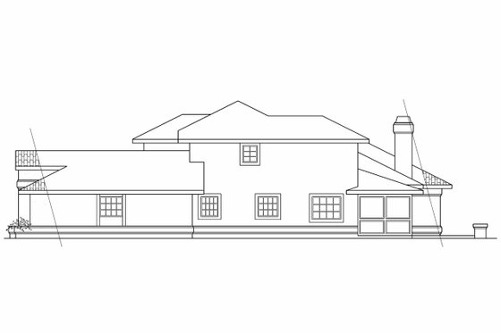 Exterior - Other Elevation 1 for Mediterranean House Plan #124-245 - 3 bed, 2.5 bath