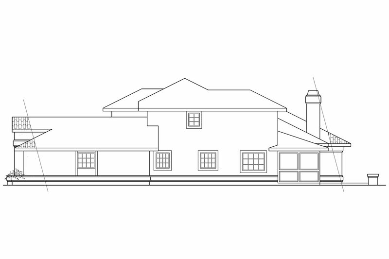 Home Plan - Exterior - Other Elevation 1 for Mediterranean House Plan #124-245 - 3 bed, 2.5 bath