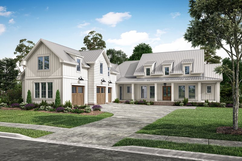 Home Plan - Exterior - Front Elevation 3 for Farmhouse House Plan #430-319 - 4 bed, 3.5 bath
