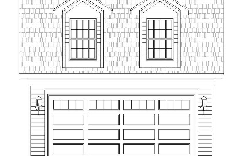 House Blueprint - Exterior - Front Elevation 3 for Country House Plan #932-244, 0 bath