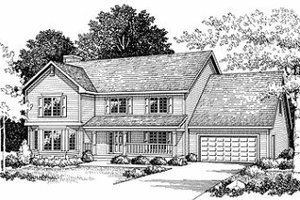 Traditional Exterior - Front Elevation Plan #70-376