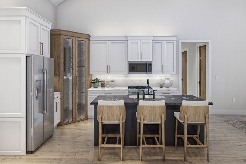 House Blueprint - Interior - Kitchen for Barndominium House Plan #455-592 - 3 bed, 2 bath