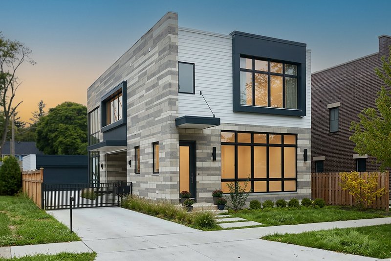 Architectural House Design - Exterior - Front Elevation 2 for Contemporary House Plan #928-296 - 3 bed, 2.5 bath
