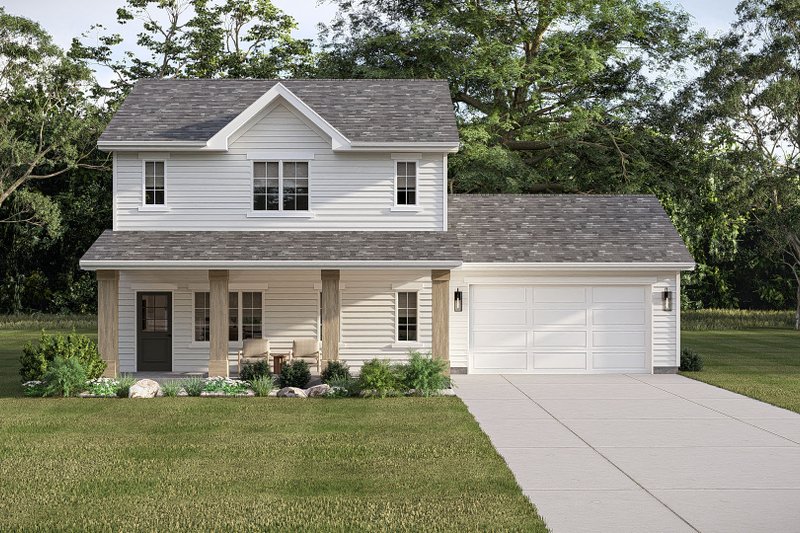 Architectural House Design - Exterior - Other Elevation 3 for Traditional House Plan #455-777 - 3 bed, 2.5 bath