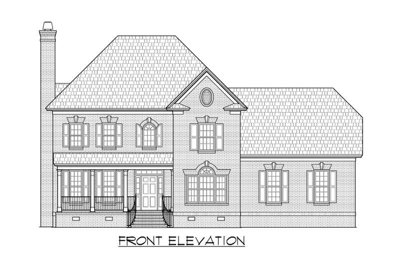 Traditional Style House Plan - 3 Beds 2.5 Baths 2104 Sq/Ft Plan #1054 ...