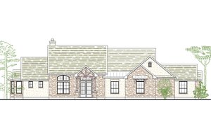 Country Exterior - Front Elevation Plan #80-176
