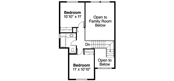 Home Plan - Traditional Floor Plan - Upper Floor Plan #124-242