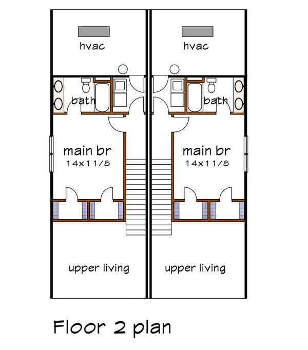 Architectural House Design - Cottage Floor Plan - Upper Floor Plan #79-241