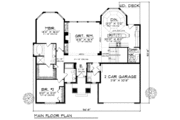 Traditional Style House Plan - 4 Beds 3 Baths 3020 Sq/Ft Plan #70-800 