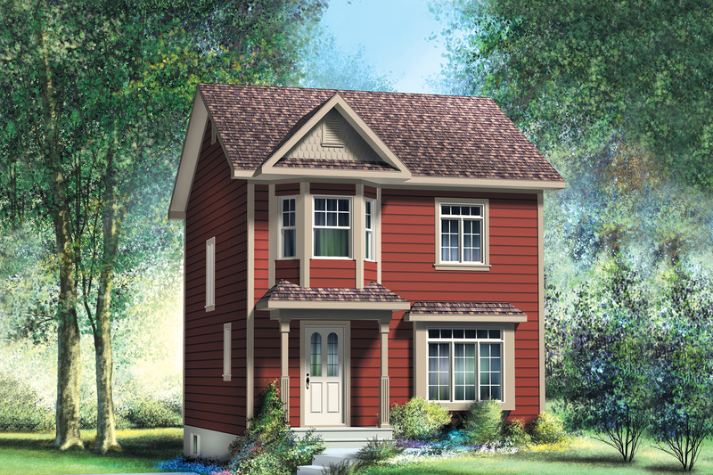 House Blueprint - Traditional Exterior - Front Elevation Plan #25-4501